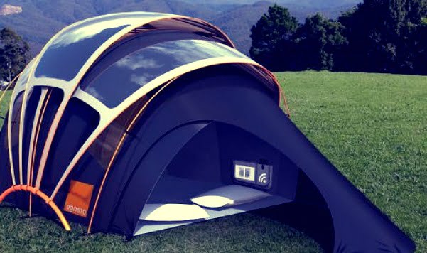 Палатка с солнечными панелями