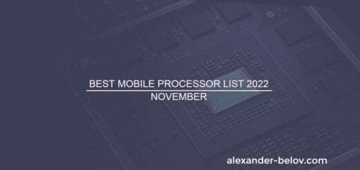 Best Mobile Processor List 2022 November