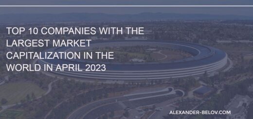 Top 10 companies with the largest market capitalization in the world in April 2023 (1)
