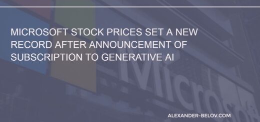 Microsoft stock prices set a new record after announcement of subscription to generative AI