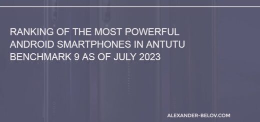 Ranking of the most powerful Android smartphones in AnTuTu Benchmark 9 as of July 2023